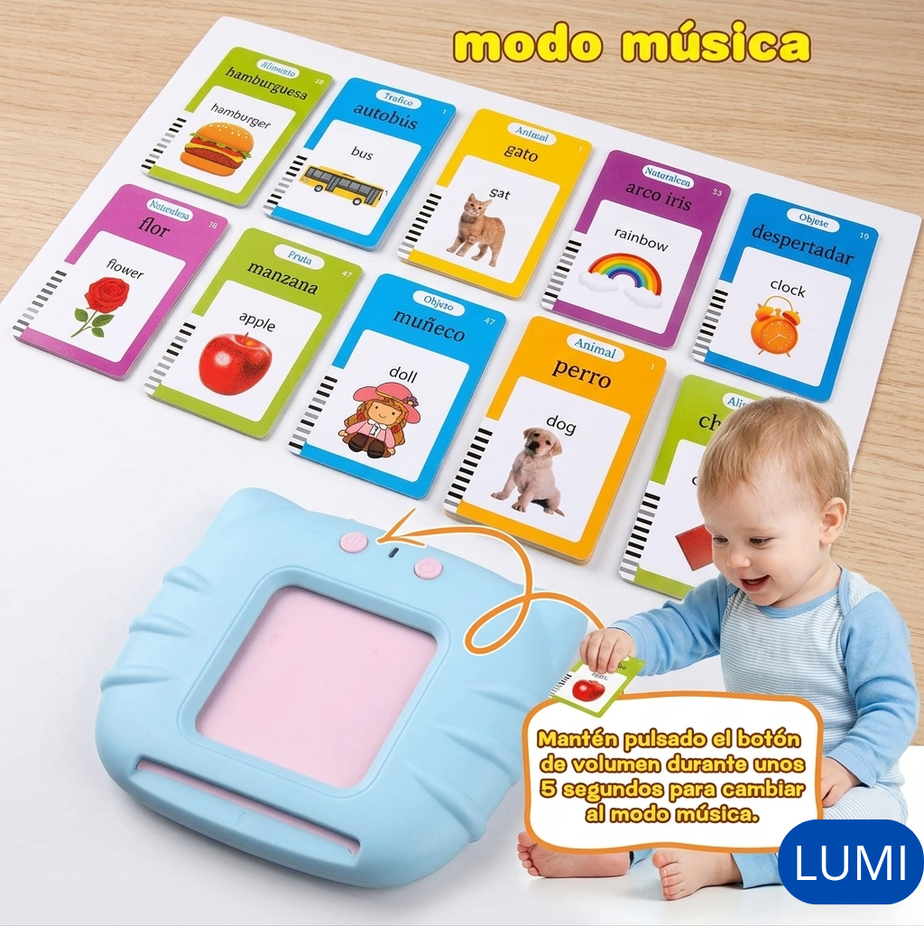 LUMI: Aprende Inglés jugando con tarjetas bilingües, sin pantallas