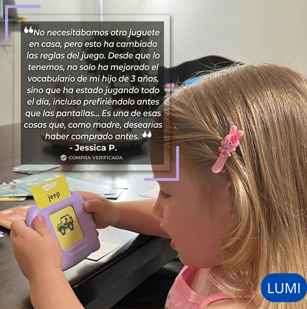LUMI: Aprende Inglés jugando con tarjetas bilingües, sin pantallas